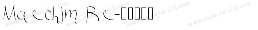 Maechim Re字体转换